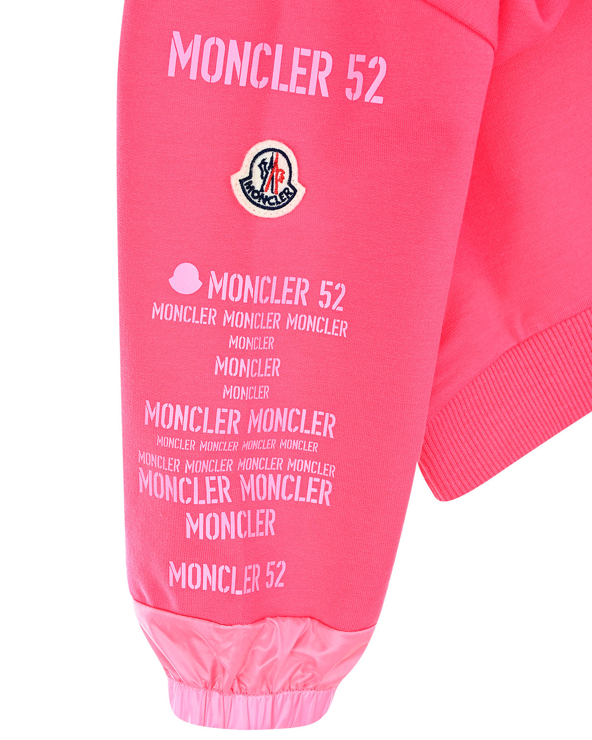 Толстовка с деталями из плащевой ткани Moncler детская - фото 5