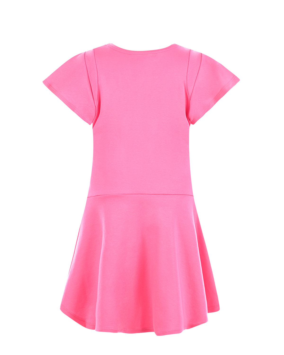Розовое платье из хлопка с логотипом Chloe детское - фото 2
