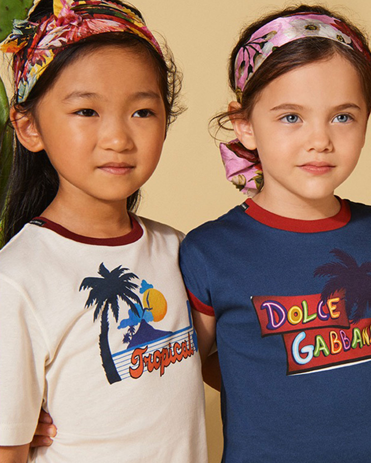 Футболка с принтом "Пальмы" Dolce&Gabbana детская - фото 2