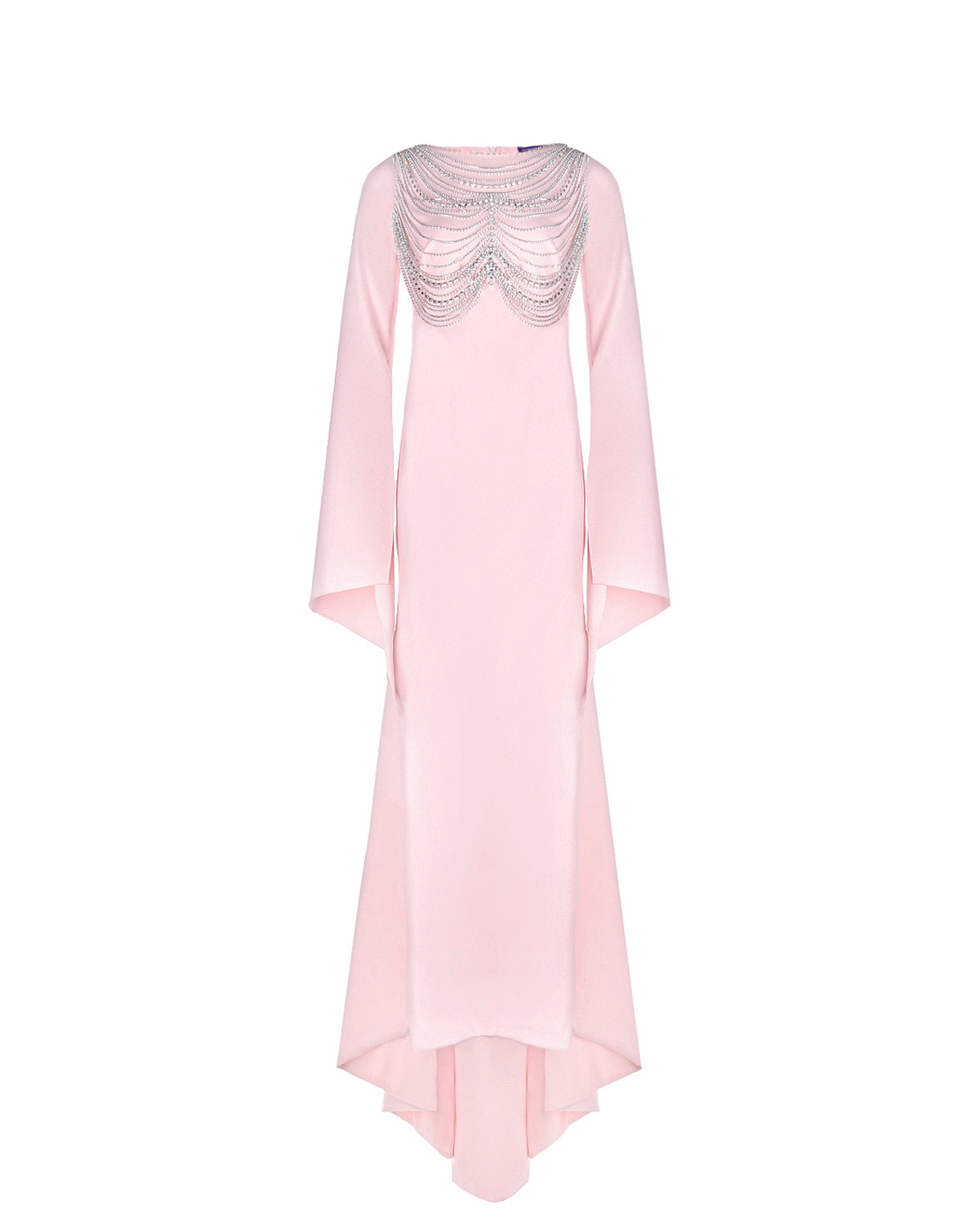 Розовое платье для беременных со стразами Monamoon, размер 42, цвет нет цвета