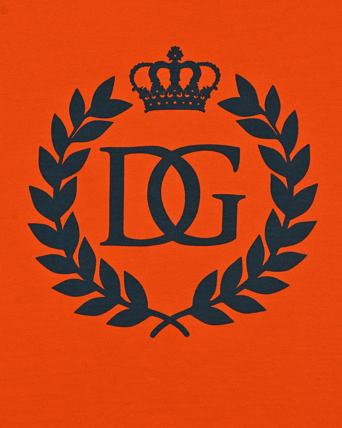 Оранжевая футболка с логотипом Dolce&Gabbana детская - фото 3