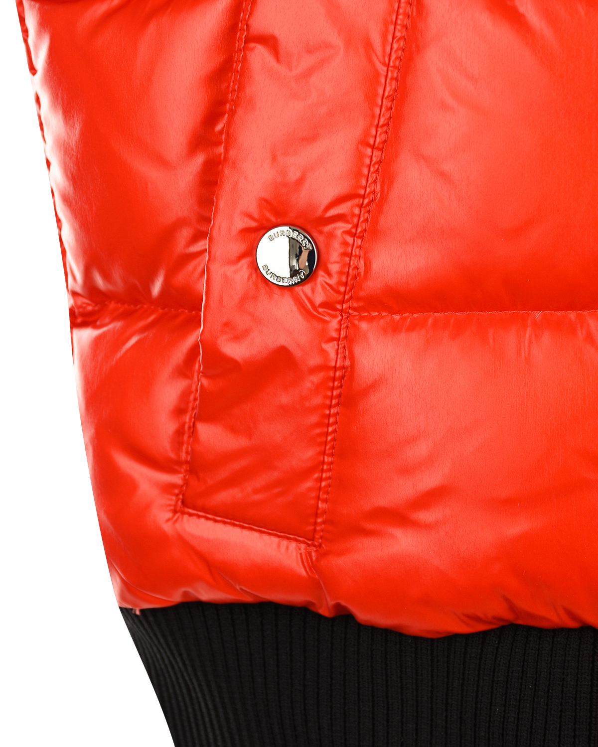 Красный жилет с капюшоном Burberry детский, размер 116 - фото 3