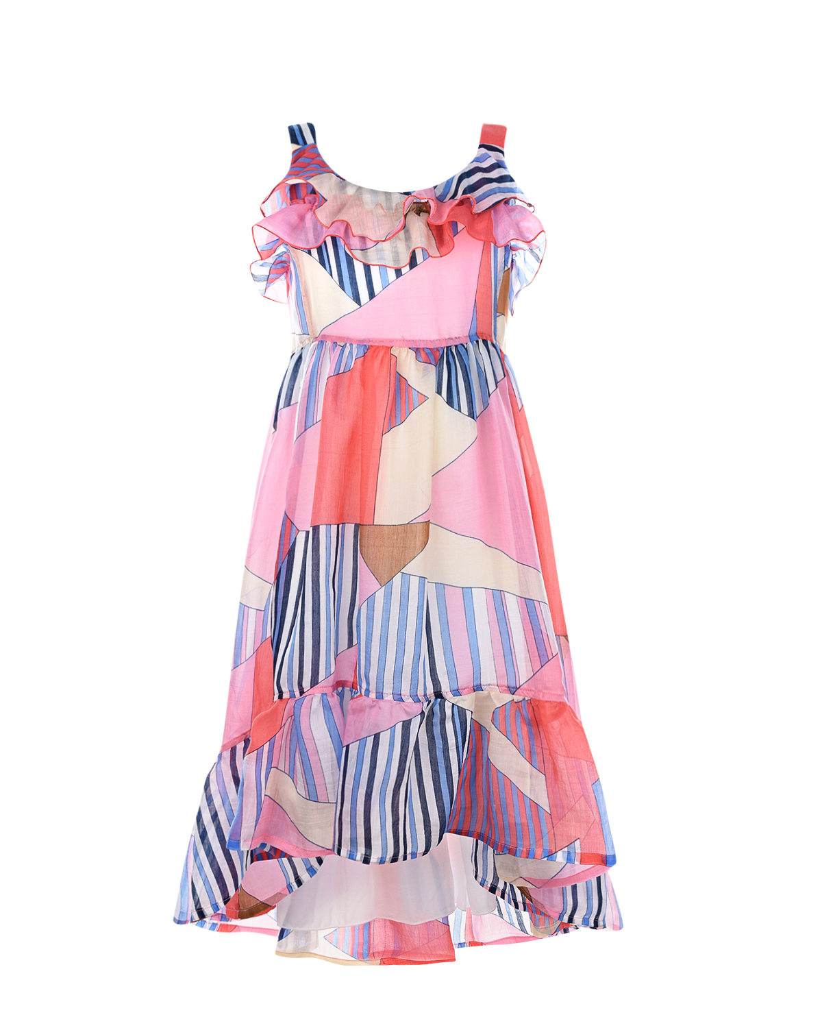 Пляжное платье с абстрактным принтом Aletta детское - фото 1