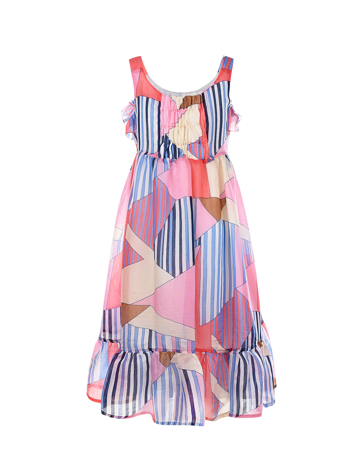 Пляжное платье с абстрактным принтом Aletta детское - фото 2