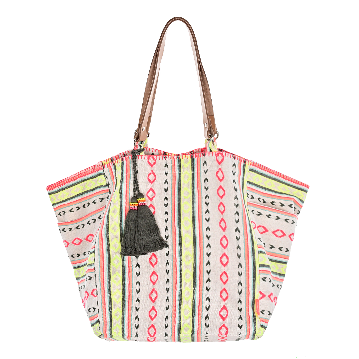 Пляжная сумка с помпонами SUNUVA детская, размер unica, цвет мультиколор - фото 1