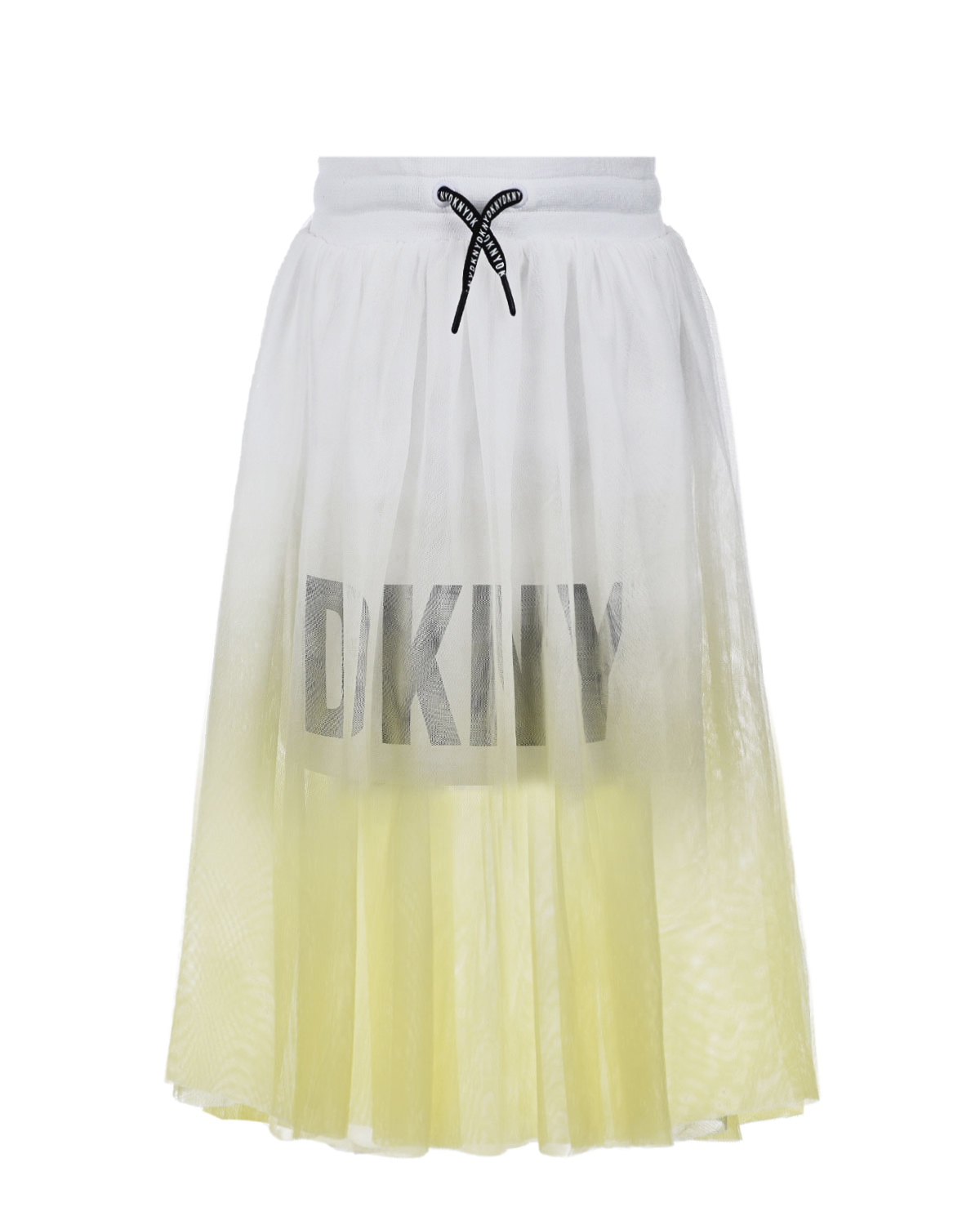 Двухслойная юбка с логотипом DKNY детская, размер 140, цвет мультиколор - фото 1
