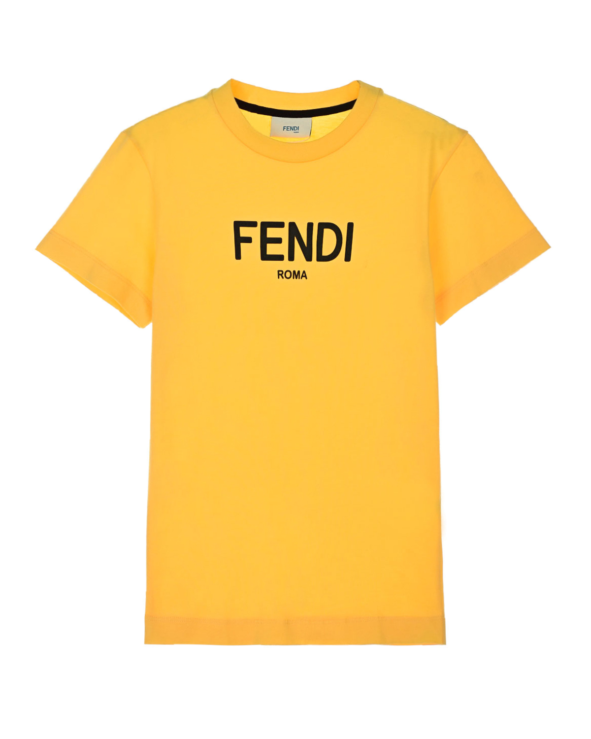 

Желтая футболка с логотипом Fendi детская, Желтый, Желтая футболка с логотипом Fendi детская