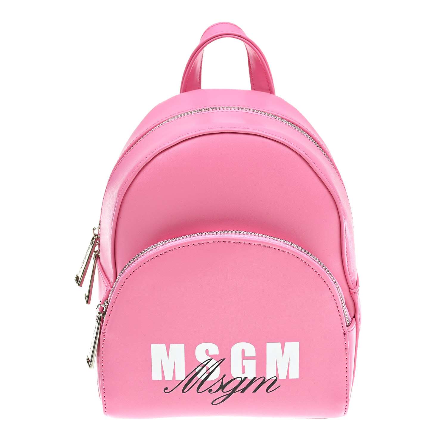 Розовый рюкзак с белым логотипом MSGM детский, размер unica - фото 1