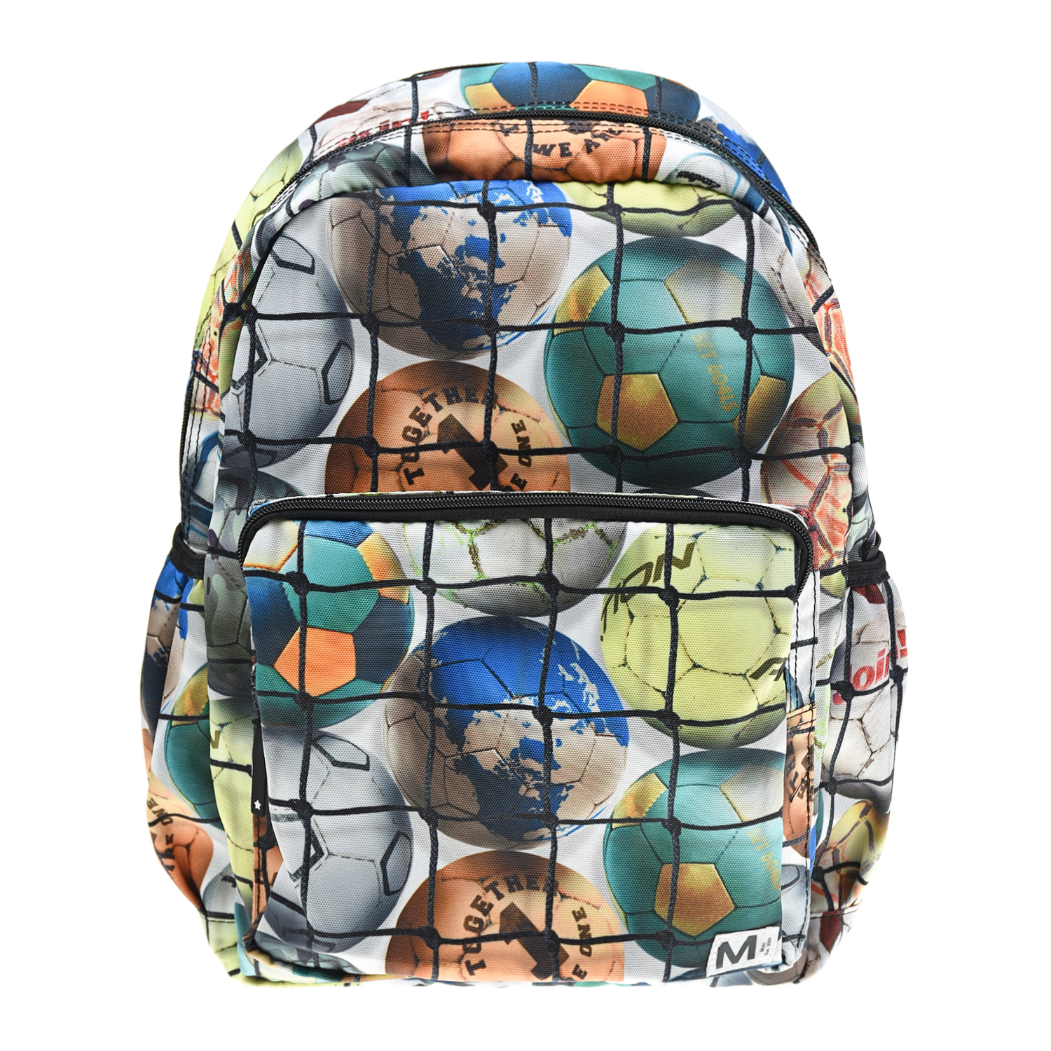 Рюкзак с принтом "Footballs" 35x35x10 см Molo детский, размер unica, цвет мультиколор