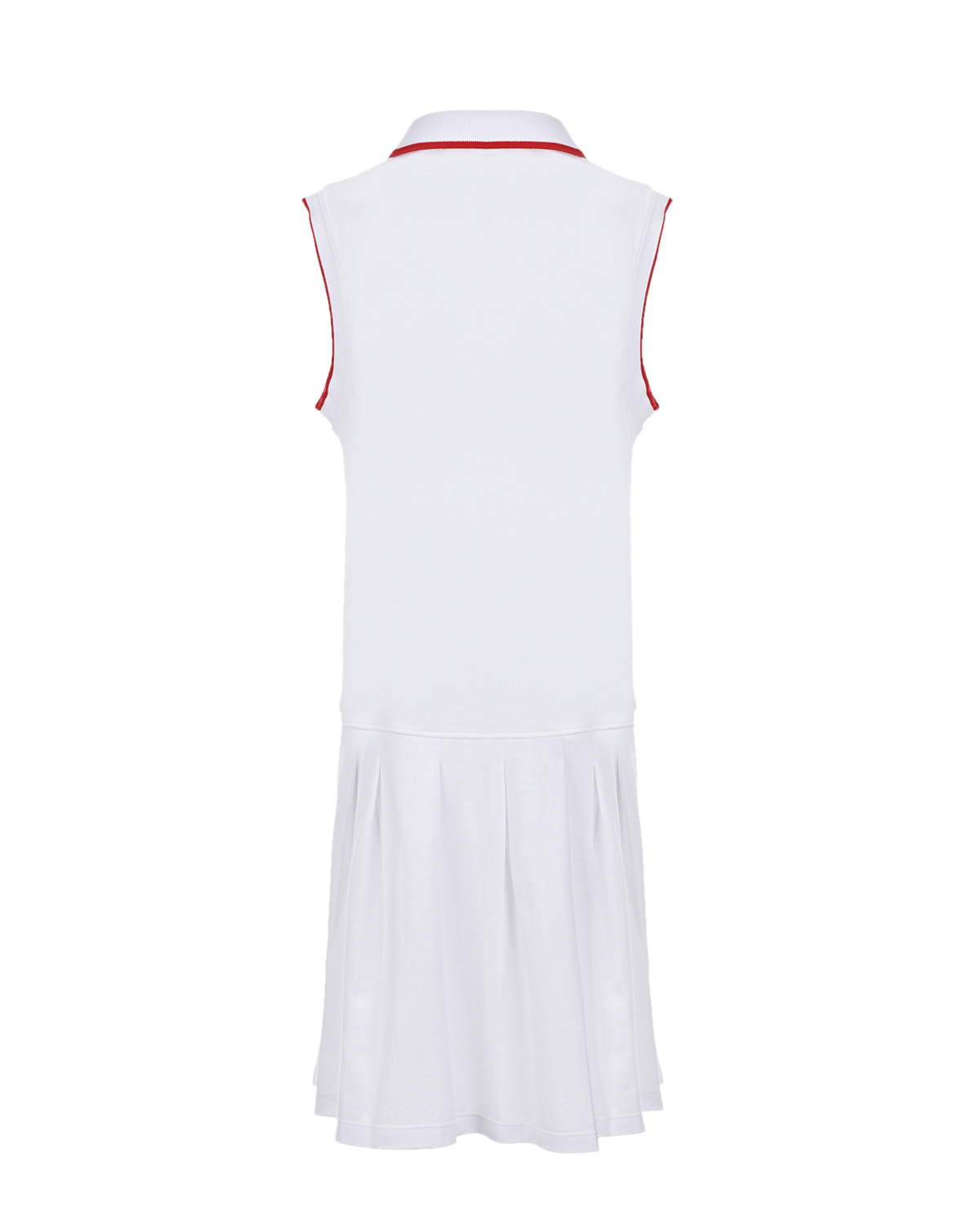 Белое платье-поло Burberry детское, размер 140, цвет белый - фото 2
