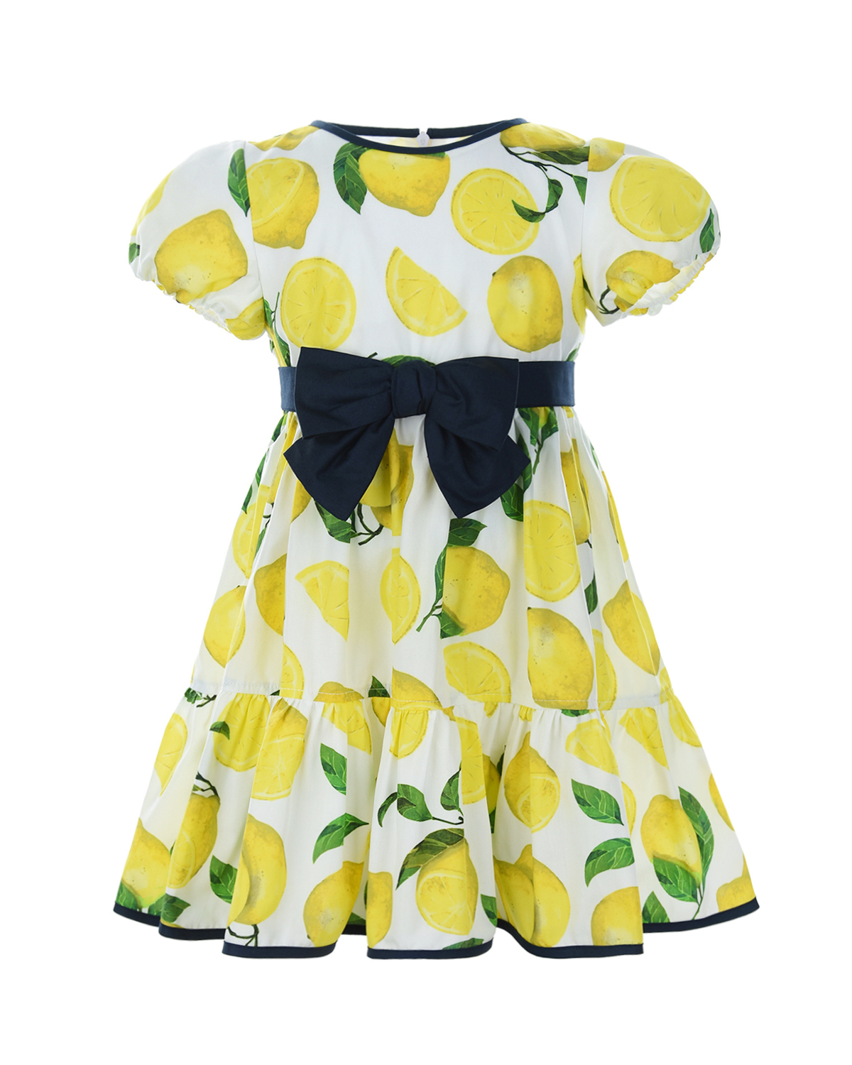 Платье с принтом "Лимоны" Aletta детское, размер 104, цвет мультиколор - фото 1