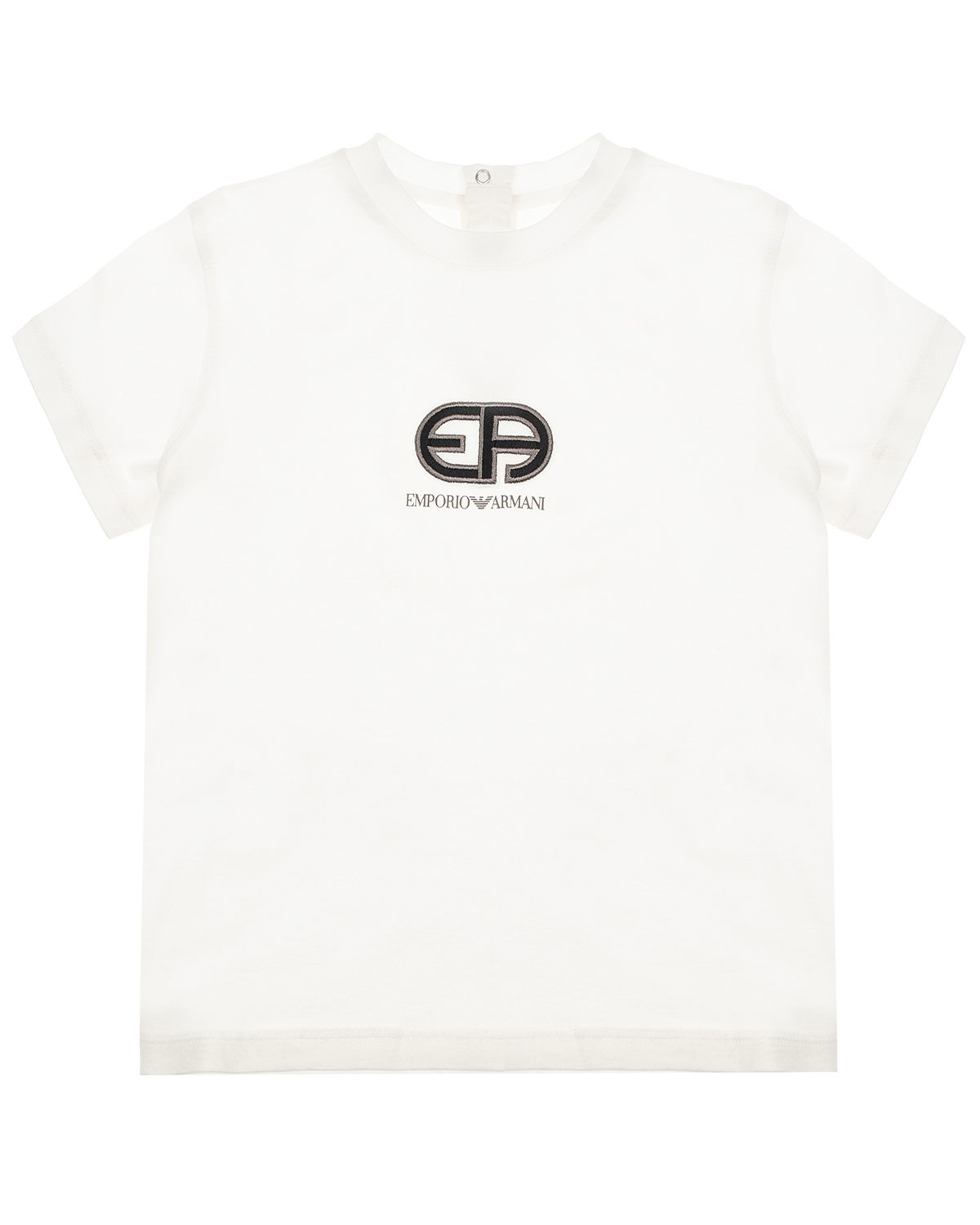 Белая футболка с логотипом Emporio Armani детская, размер 86, цвет белый - фото 1