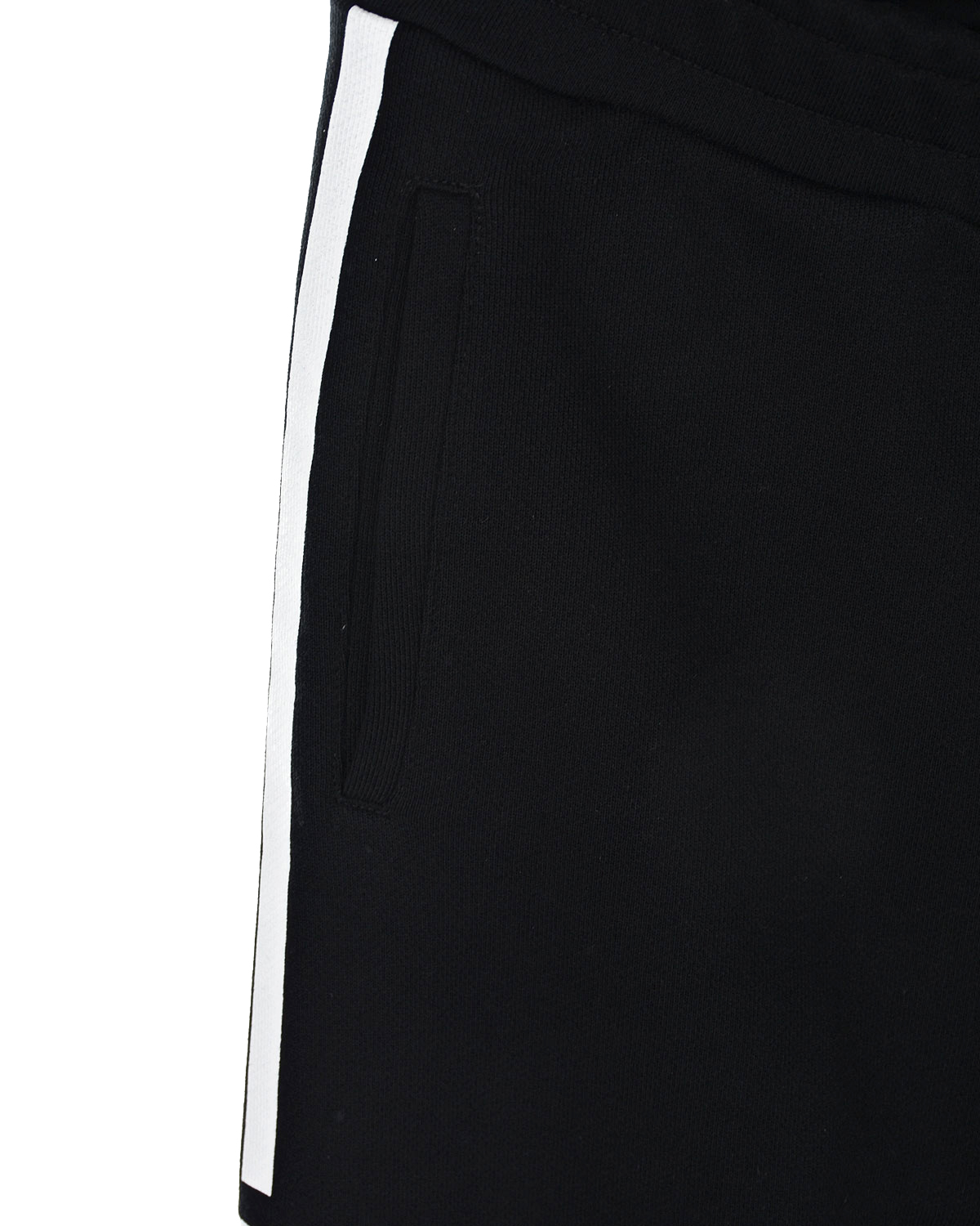 Черные спортивные брюки с белыми лампасами Balmain детские, размер 152, цвет нет цвета - фото 4