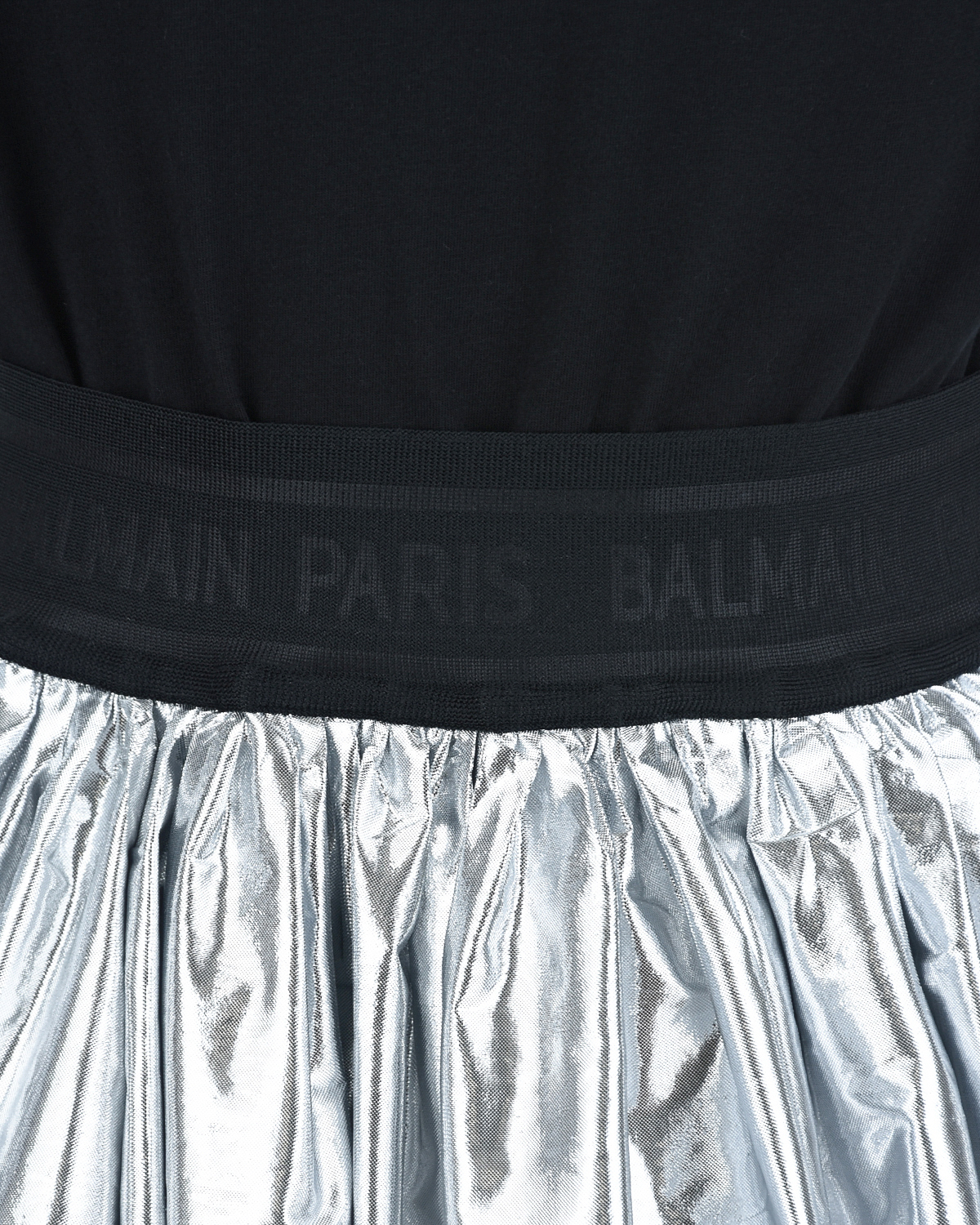 Платье с серебристой юбкой Balmain детское, размер 152, цвет нет цвета - фото 5