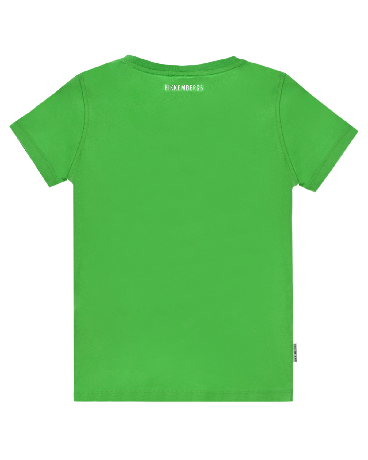 Зеленая футболка с принтом "футбольный мяч" Bikkembergs детская, размер 116, цвет зеленый - фото 2