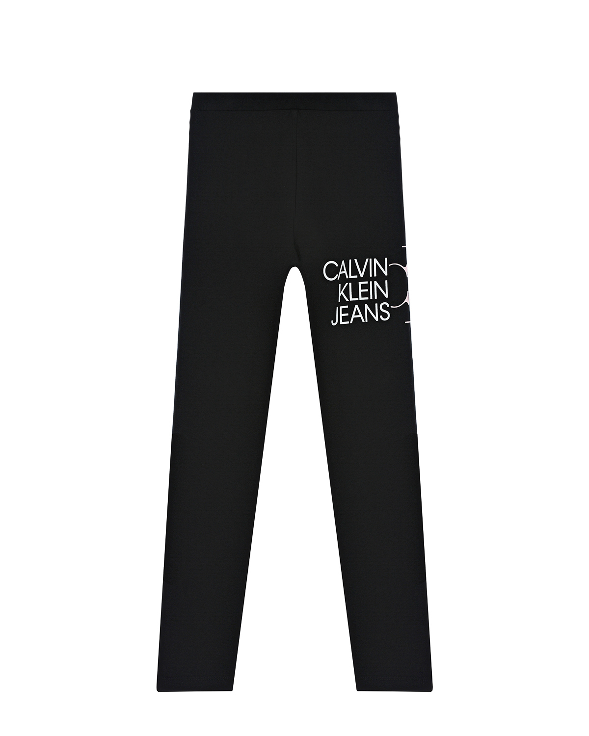 Черные леггинсы с логотипом Calvin Klein детские, размер 140, цвет черный - фото 1