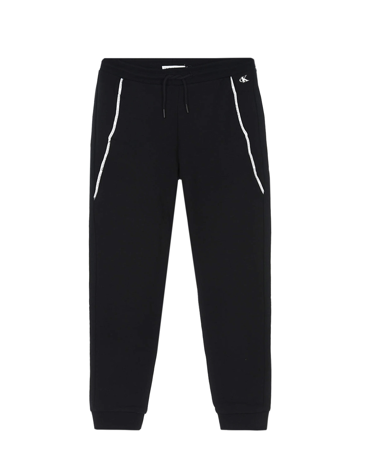 Спортивные брюки с брендированным кантом Calvin Klein детские, размер 152, цвет черный - фото 1