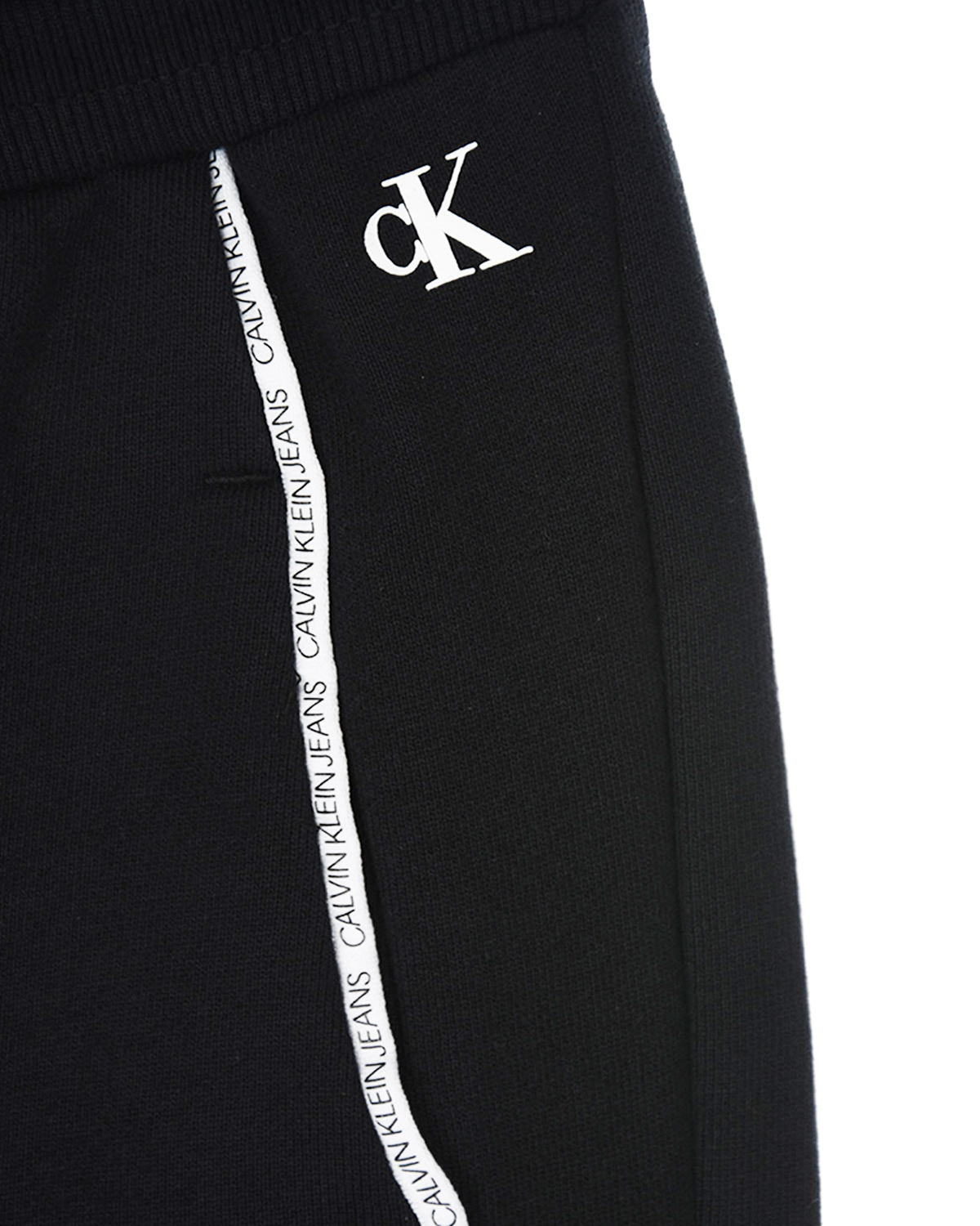 Спортивные брюки с брендированным кантом Calvin Klein детские, размер 152, цвет черный - фото 3