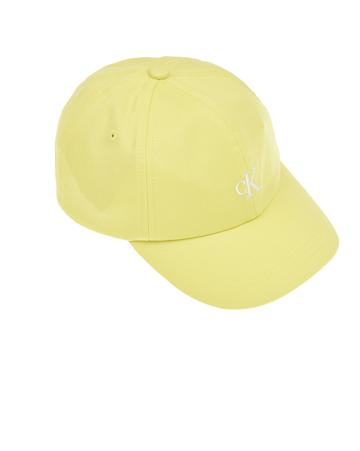 Желтая бейсболка с белым логотипом Calvin Klein детская, размер S, цвет желтый