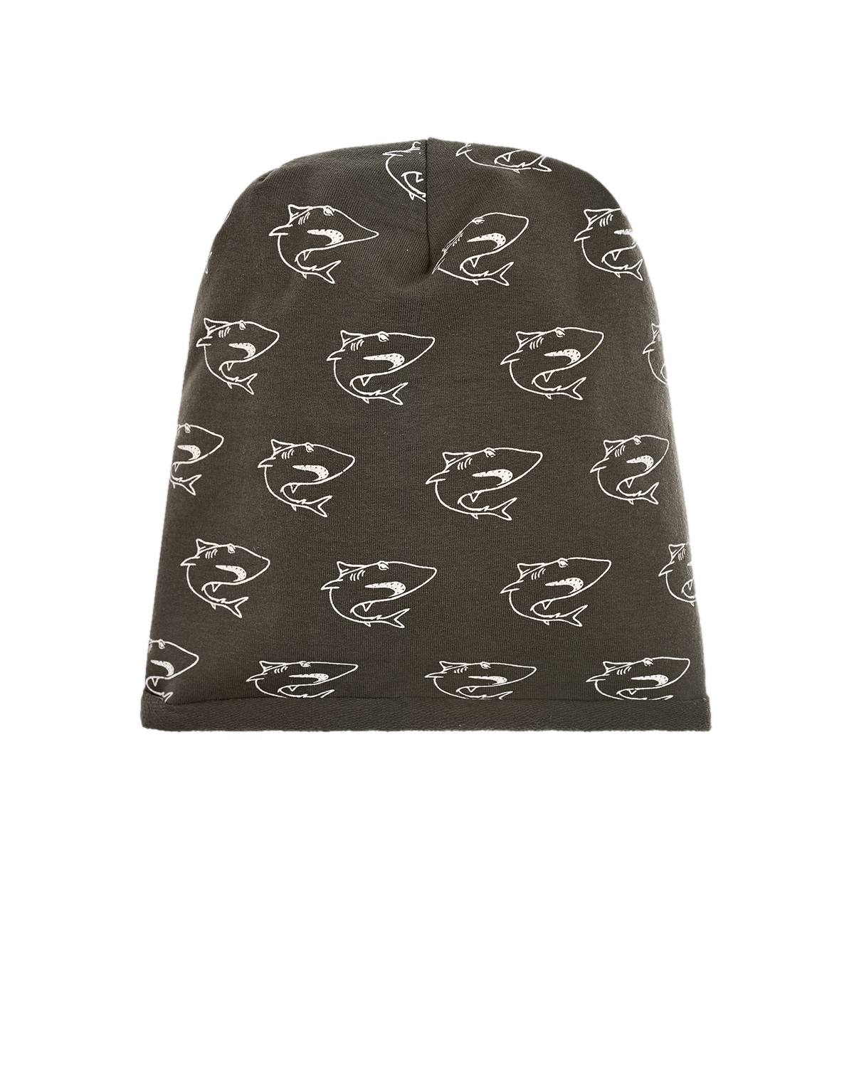Трикотажная шапка с принтом "Акулы" Catya детская, размер 49, цвет хаки - фото 1