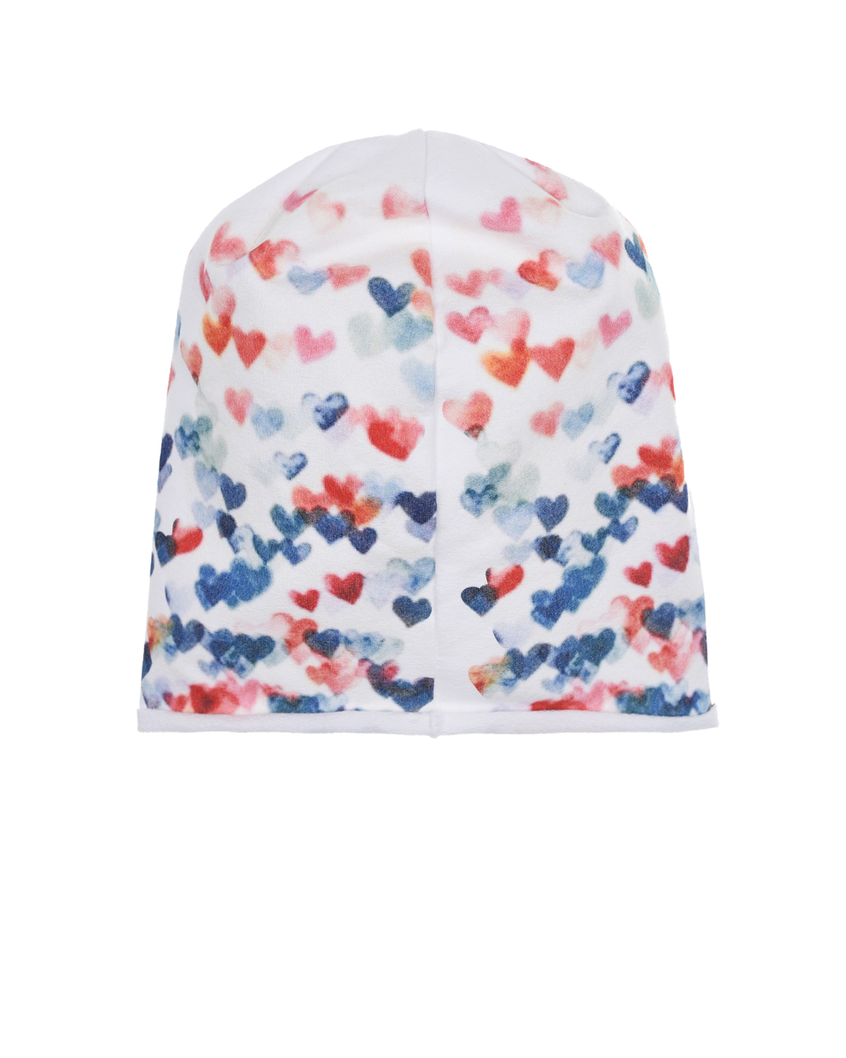 Трикотажная шапка с разноцветными сердечками Catya детская, размер 49 - фото 2