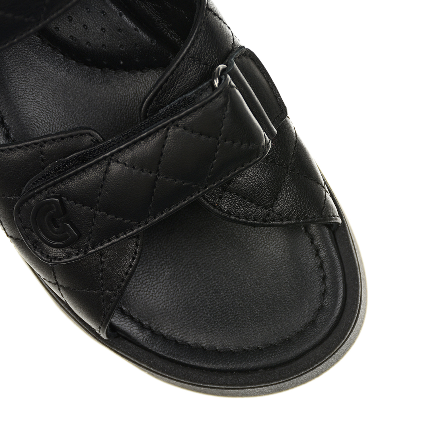 Черные кожаные босоножки CHERIE детские, размер 34, цвет черный - фото 6