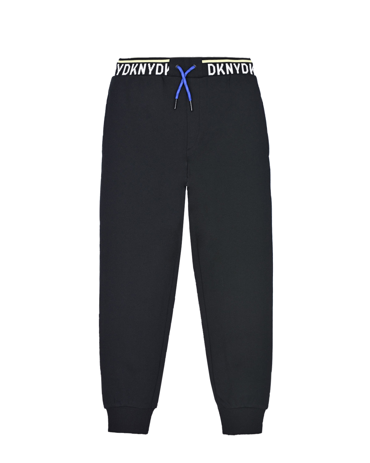 Черные спортивные брюки с логотипом DKNY детские, размер 140, цвет черный - фото 1