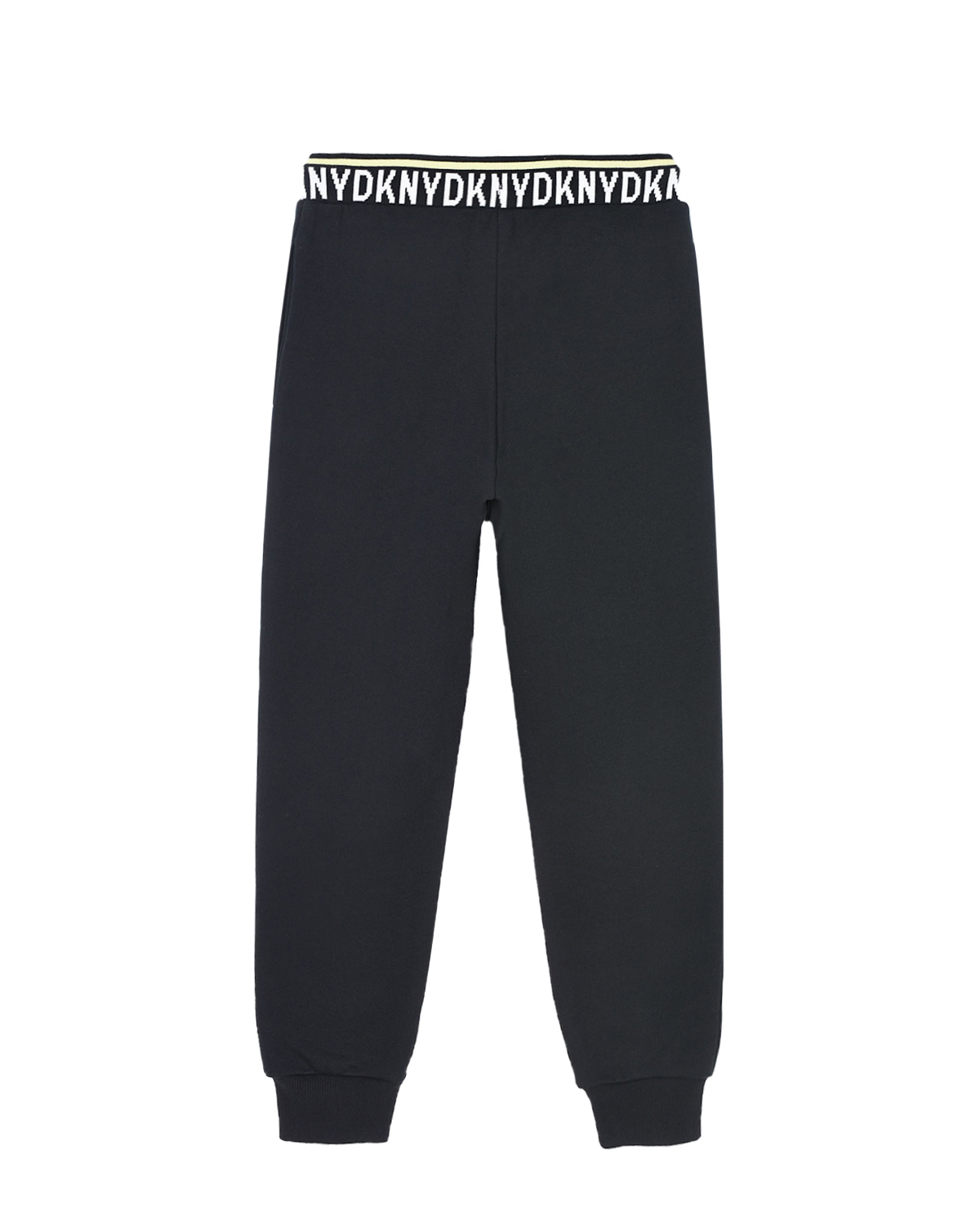 Черные спортивные брюки с логотипом DKNY детские, размер 140, цвет черный - фото 2