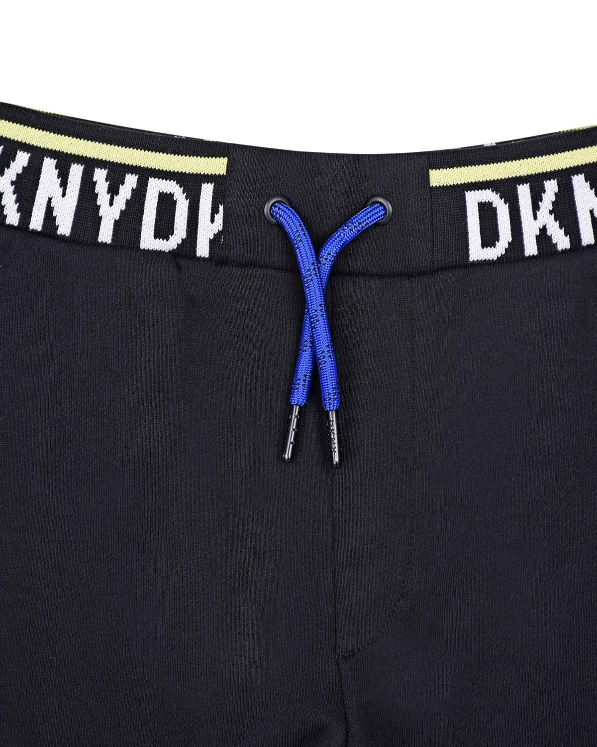 Черные спортивные брюки с логотипом DKNY детские, размер 140, цвет черный - фото 3