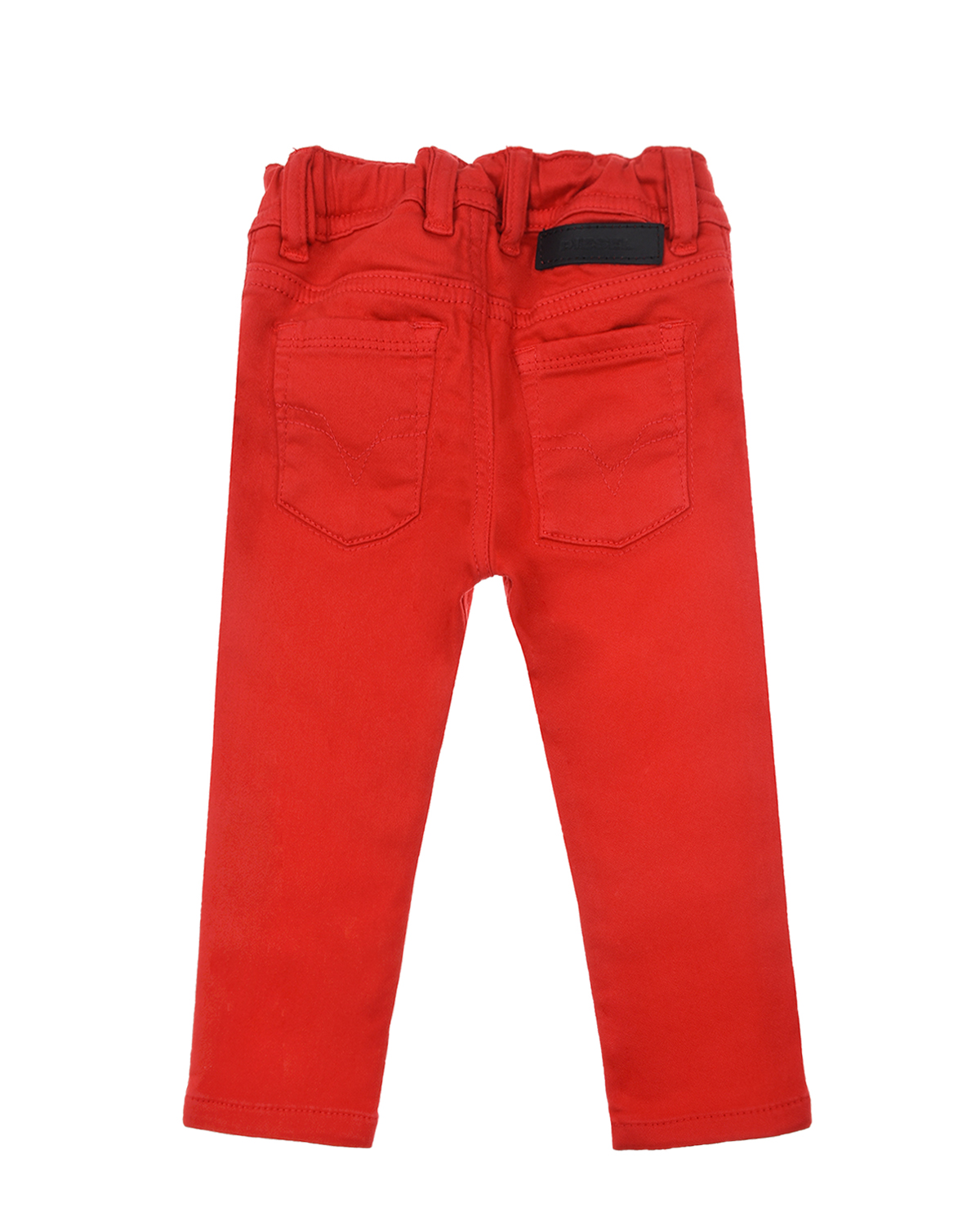 Красные джинсы для девочек Diesel детские, размер 86, цвет красный - фото 2