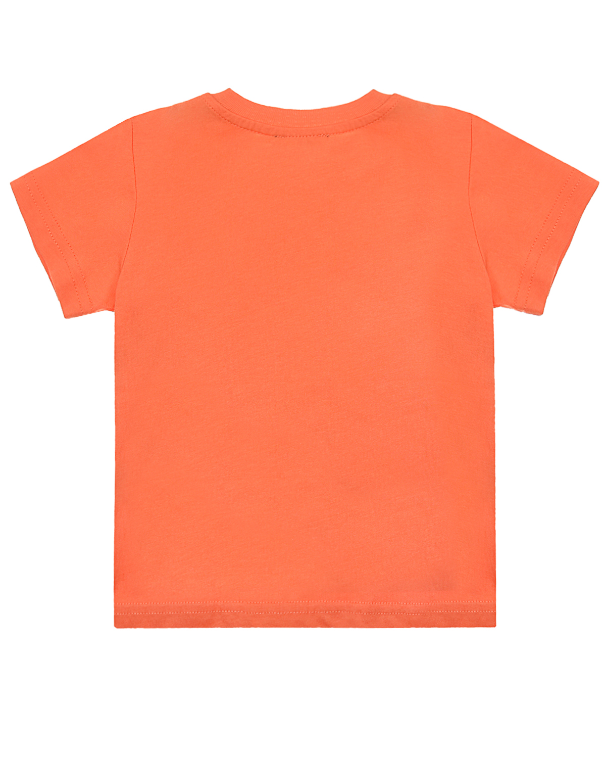 Оранжевая футболка с текстовым принтом Diesel детская, размер 80, цвет оранжевый - фото 3