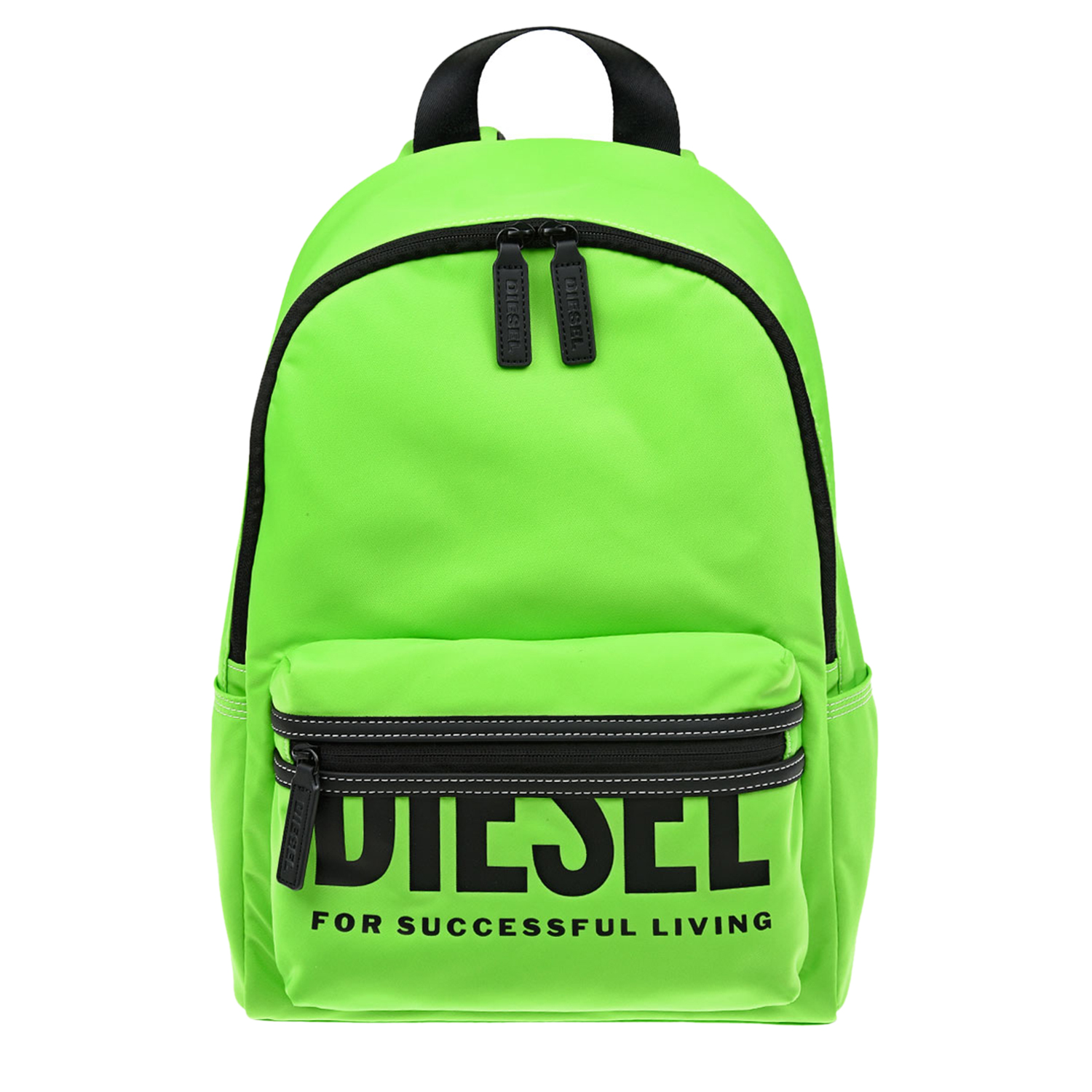 Зеленый рюкзак с логотипом, 40x30x12 см Diesel детский, размер unica