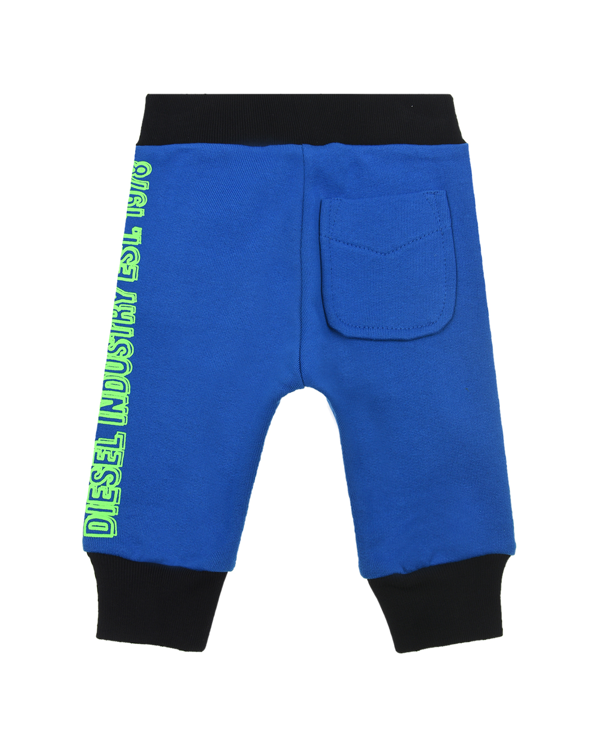 Спортивные брюки с неоновым принтом Diesel детские, размер 80, цвет синий - фото 2