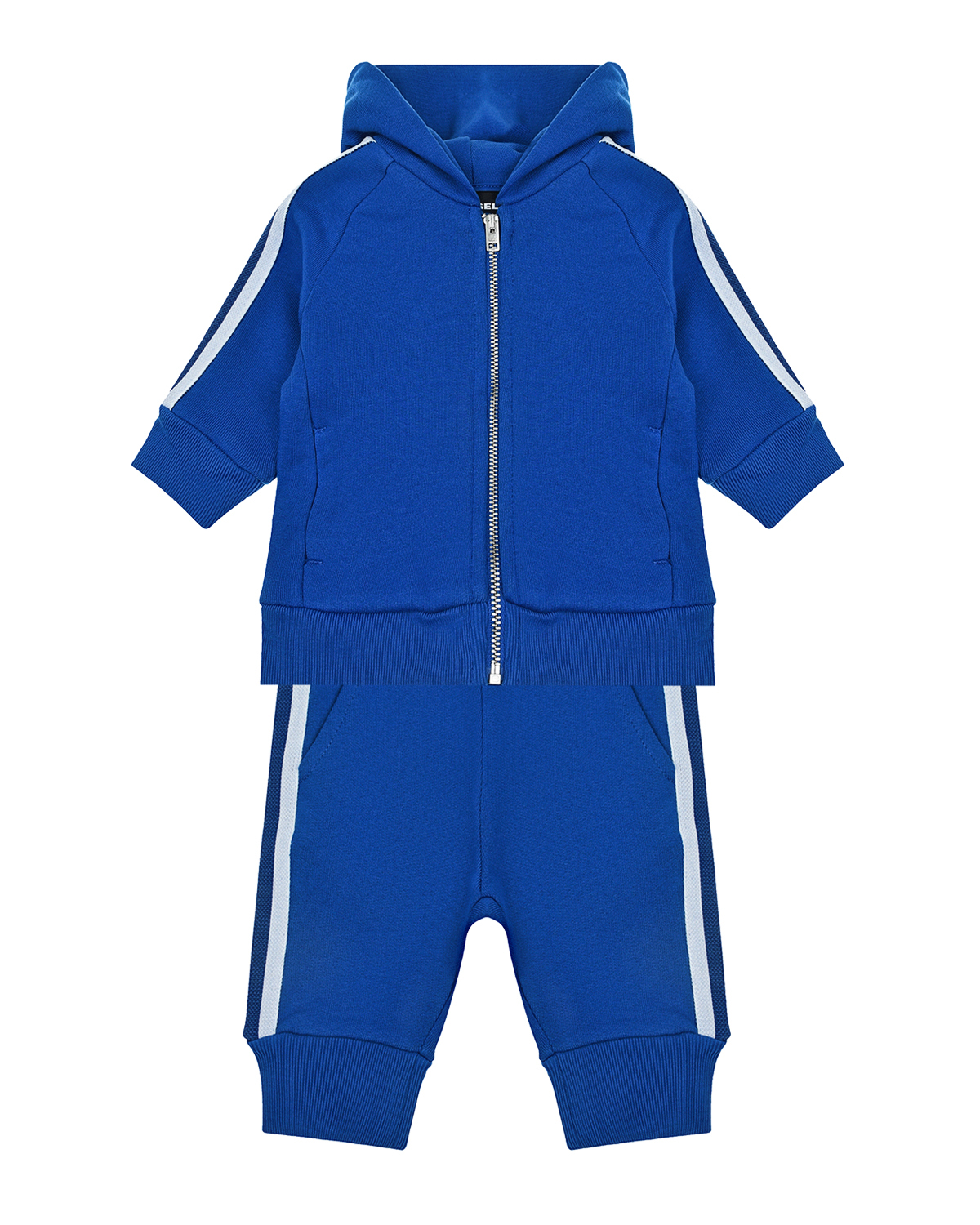Синий спортивный костюм с лампасами Diesel детский, размер 62 - фото 1