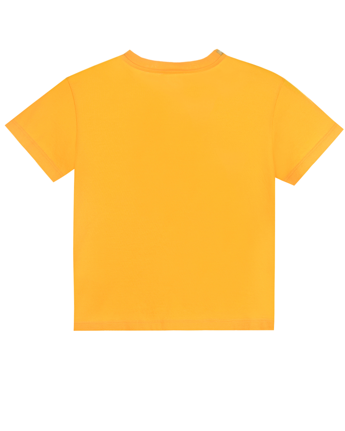 Желтая футболка с логотипом в тон Dolce&Gabbana детская, размер 98, цвет желтый - фото 3