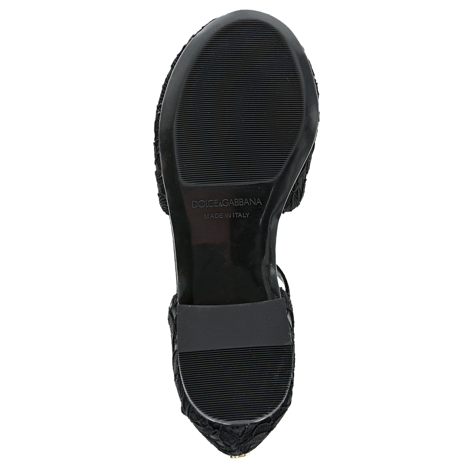 Черные туфли с кружевной отделкой Dolce&Gabbana детские, размер 34, цвет черный - фото 5