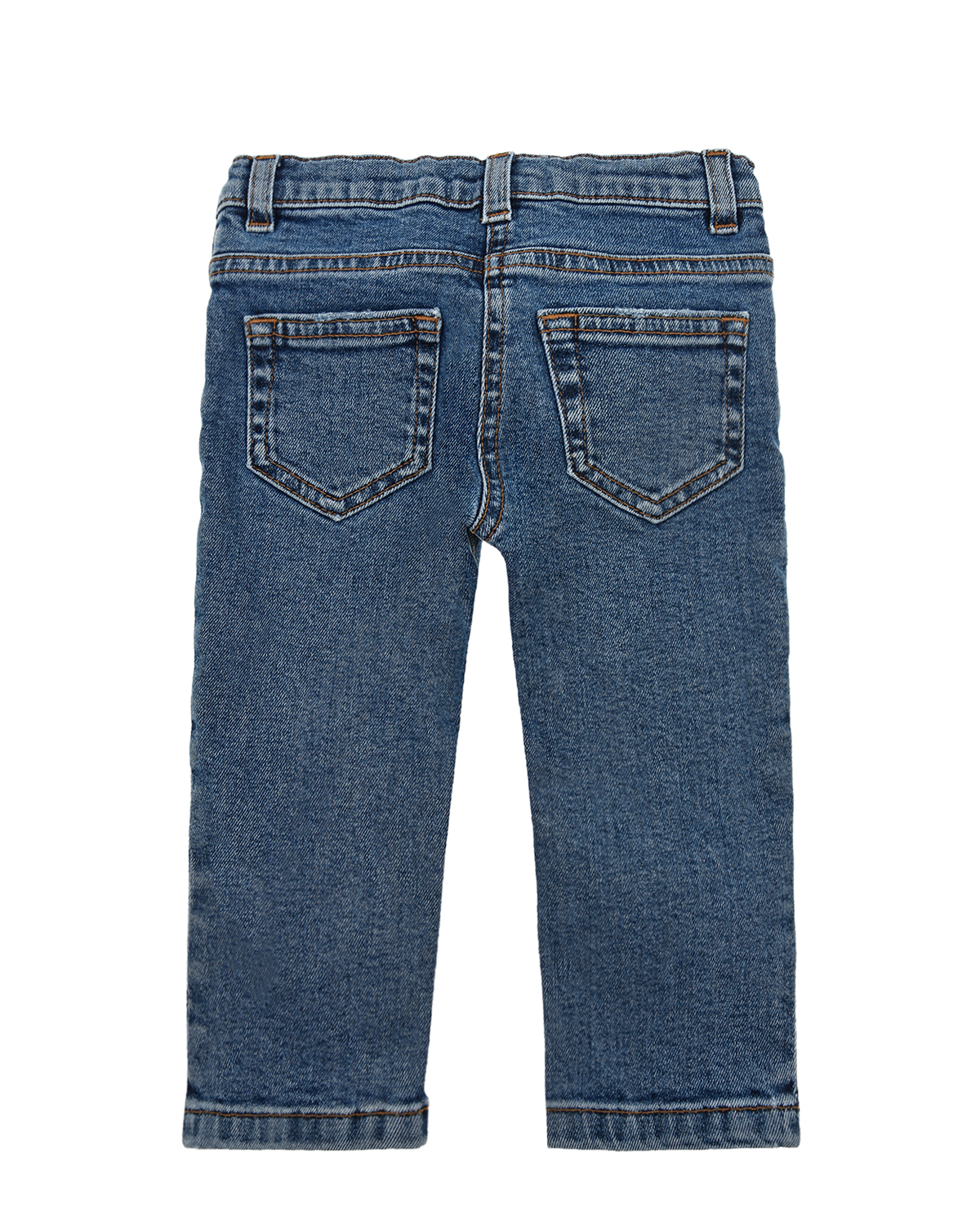 Базовые джинсы для девочек Dolce&Gabbana детские, размер 68, цвет голубой - фото 3