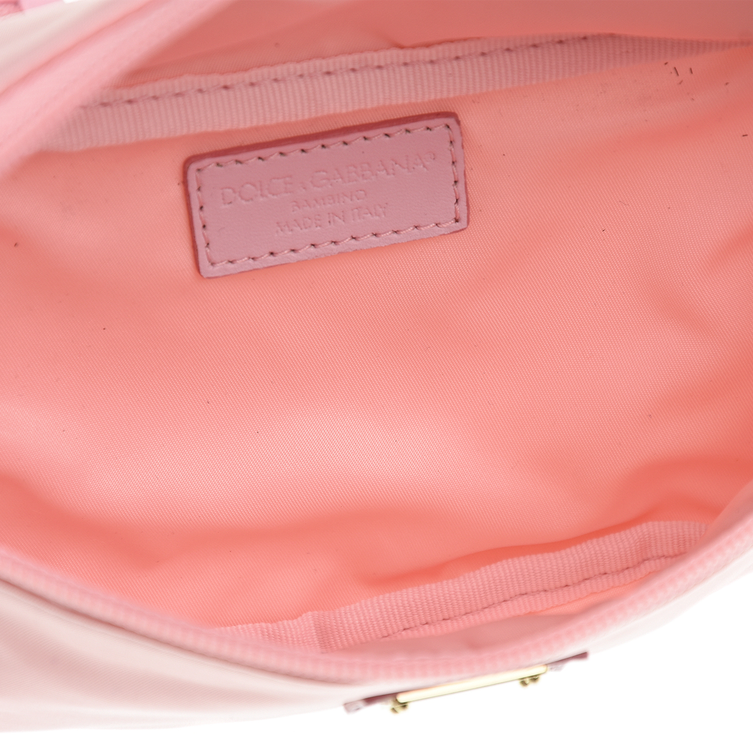 Розовая поясная сумка с логотипом 13х22х7 см Dolce&Gabbana детская, размер unica, цвет розовый - фото 5