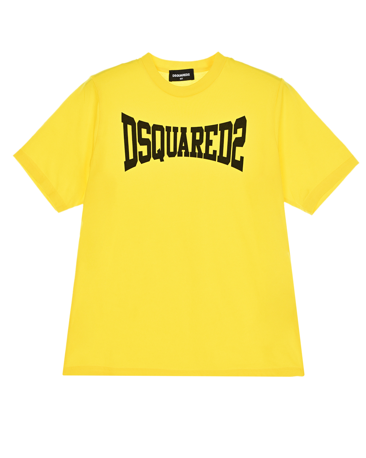 Желтая футболка с логотипом Dsquared2 детская, размер 140, цвет желтый - фото 1