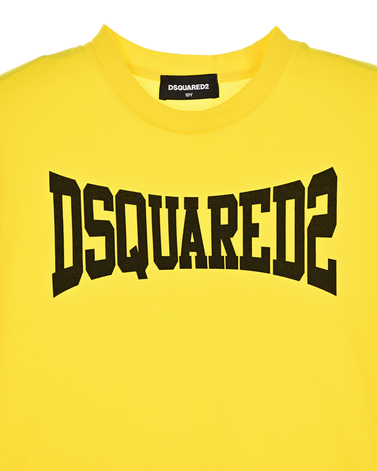 Желтая футболка с логотипом Dsquared2 детская, размер 140, цвет желтый - фото 2