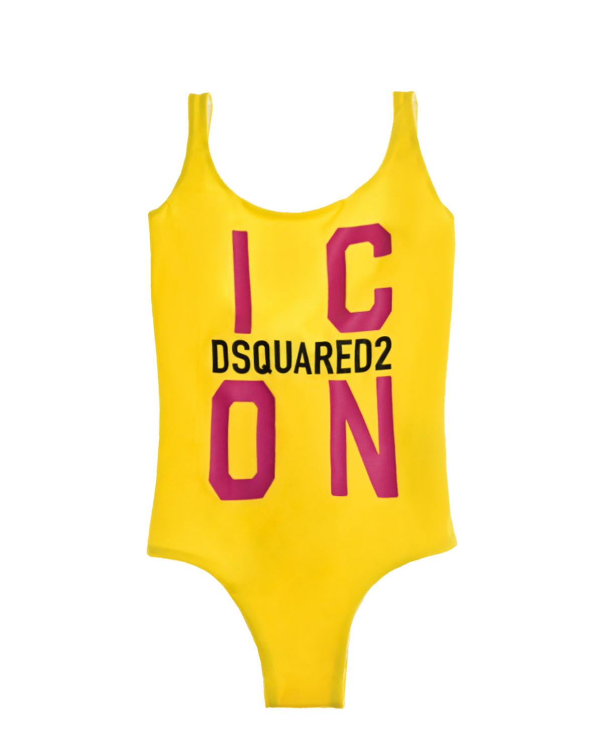 

Желтый купальник с принтом "icon" Dsquared2