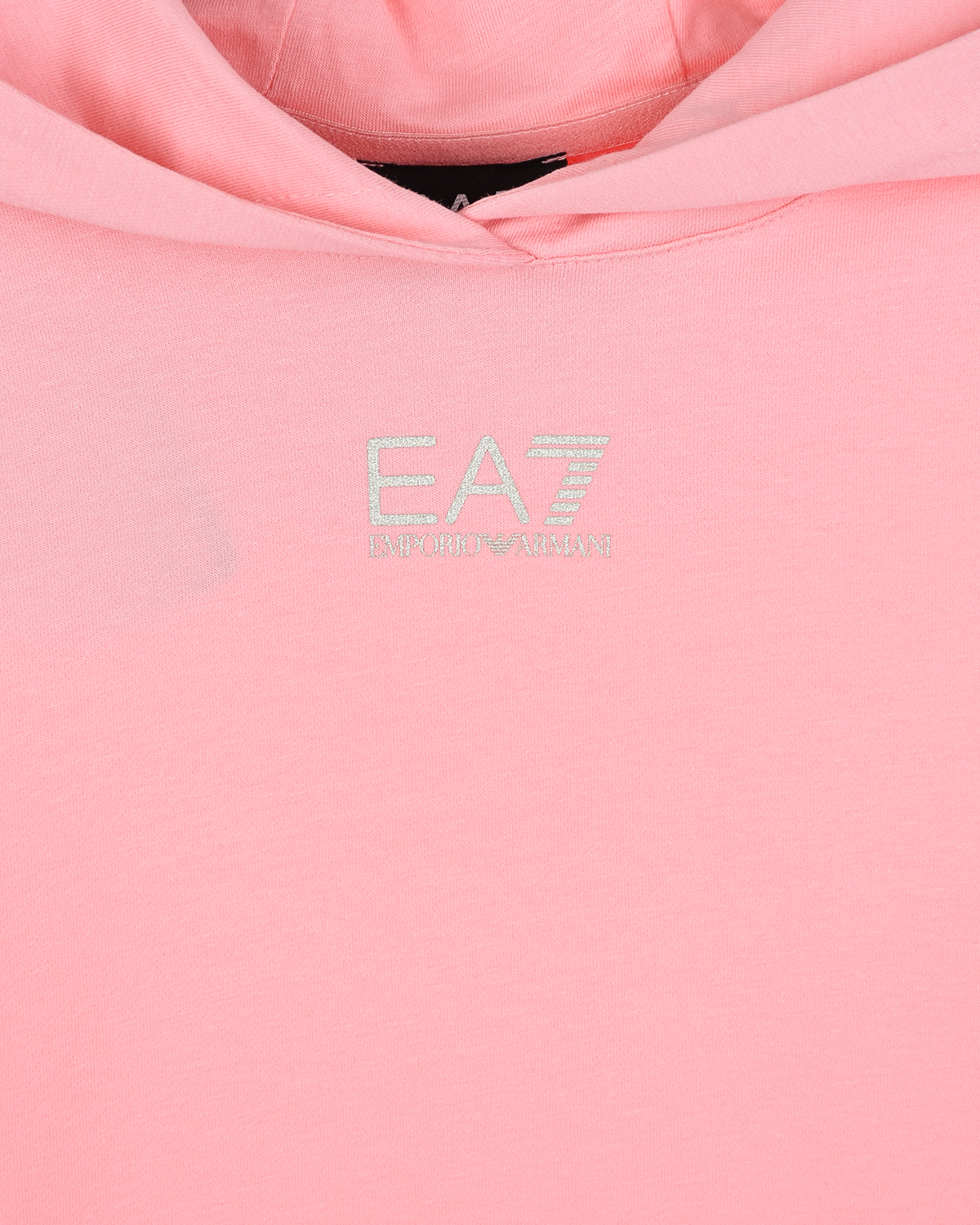 Розовая толстовка-худи с логотипом Emporio Armani детская, размер 128, цвет розовый - фото 3