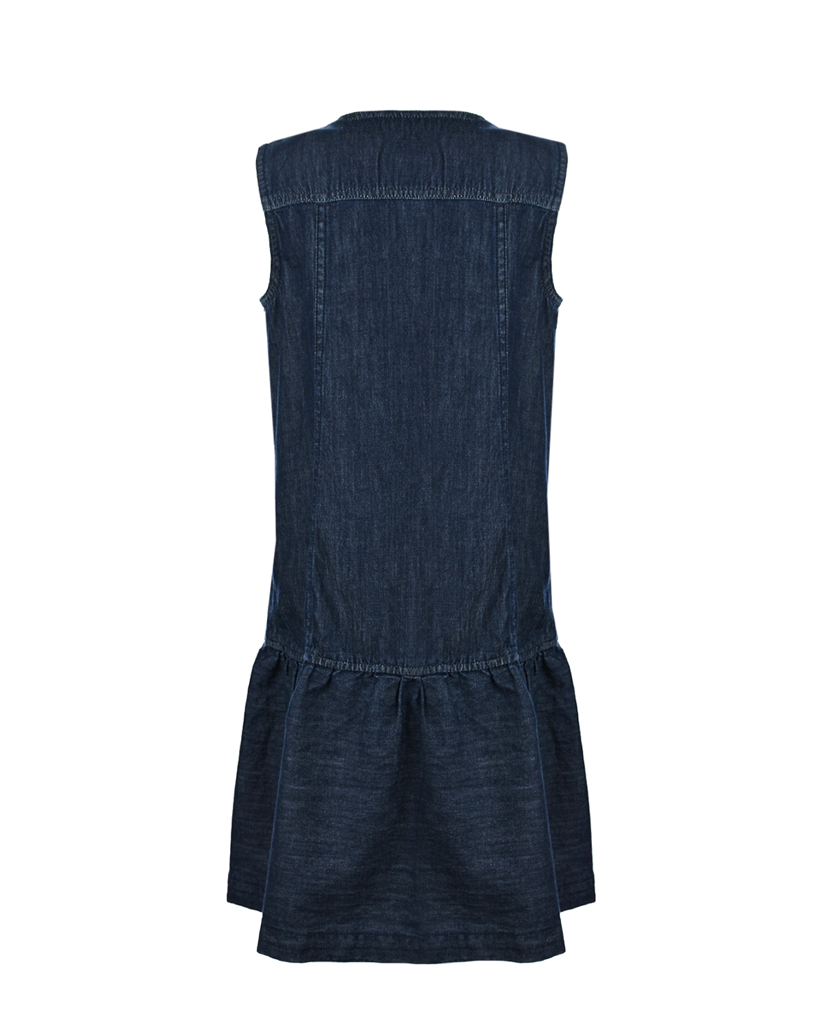 Темно-синее джинсовое платье Emporio Armani детское, размер 128, цвет черный - фото 2