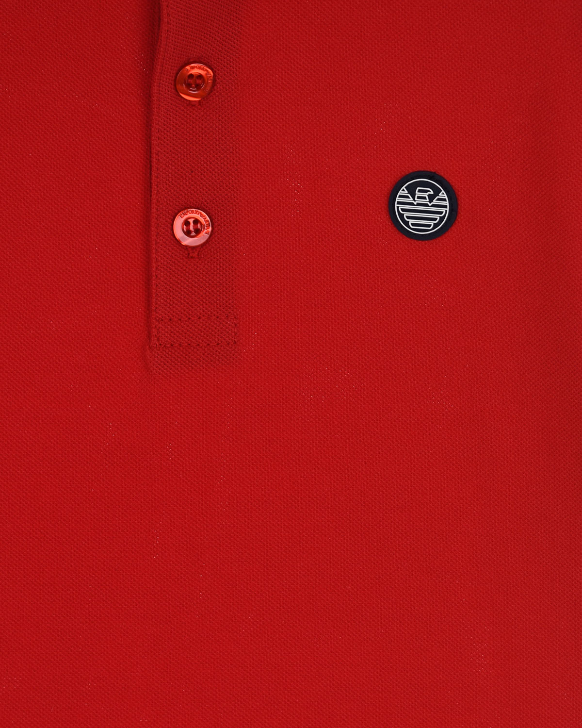 Красная футболка-поло Emporio Armani детская, размер 104, цвет красный - фото 3
