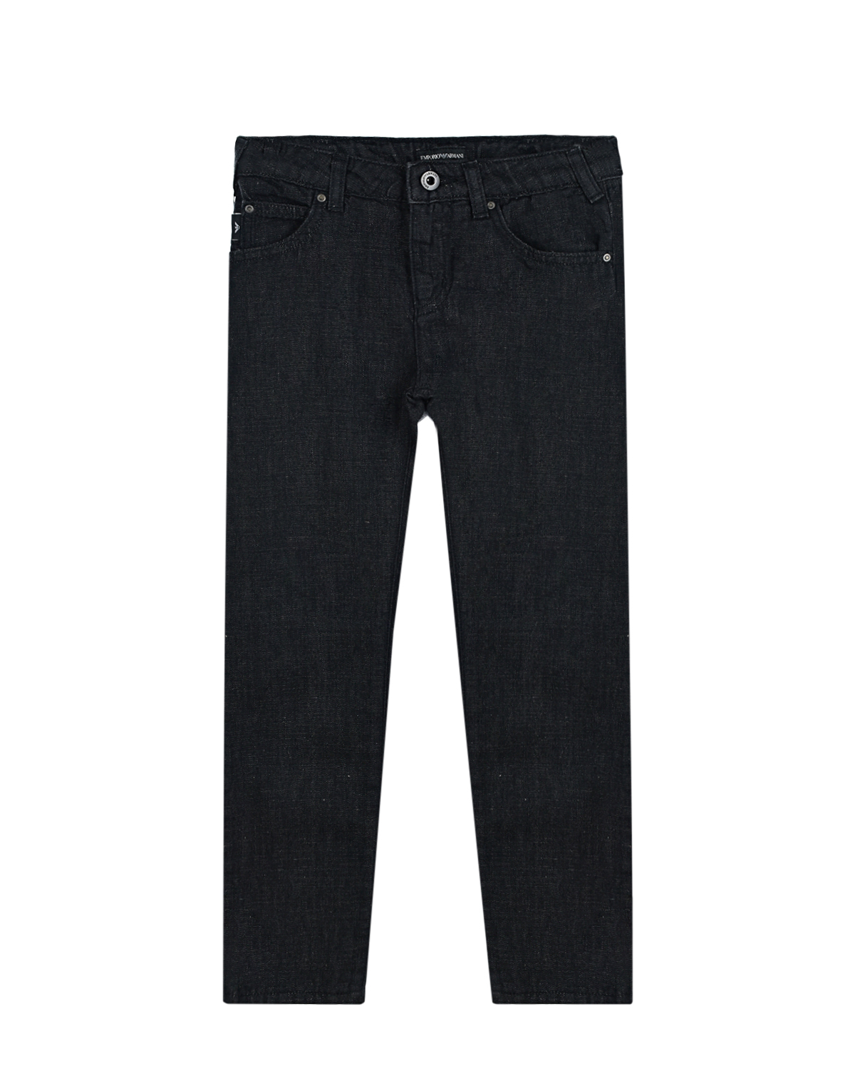 Черные джинсовые брюки Emporio Armani детские, размер 134, цвет черный