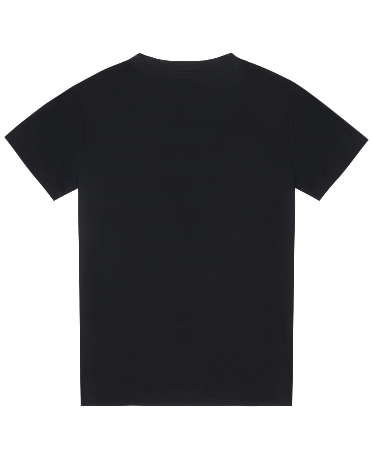 Черная футболка с эмблемой бренда Emporio Armani детская, размер 140, цвет синий - фото 2