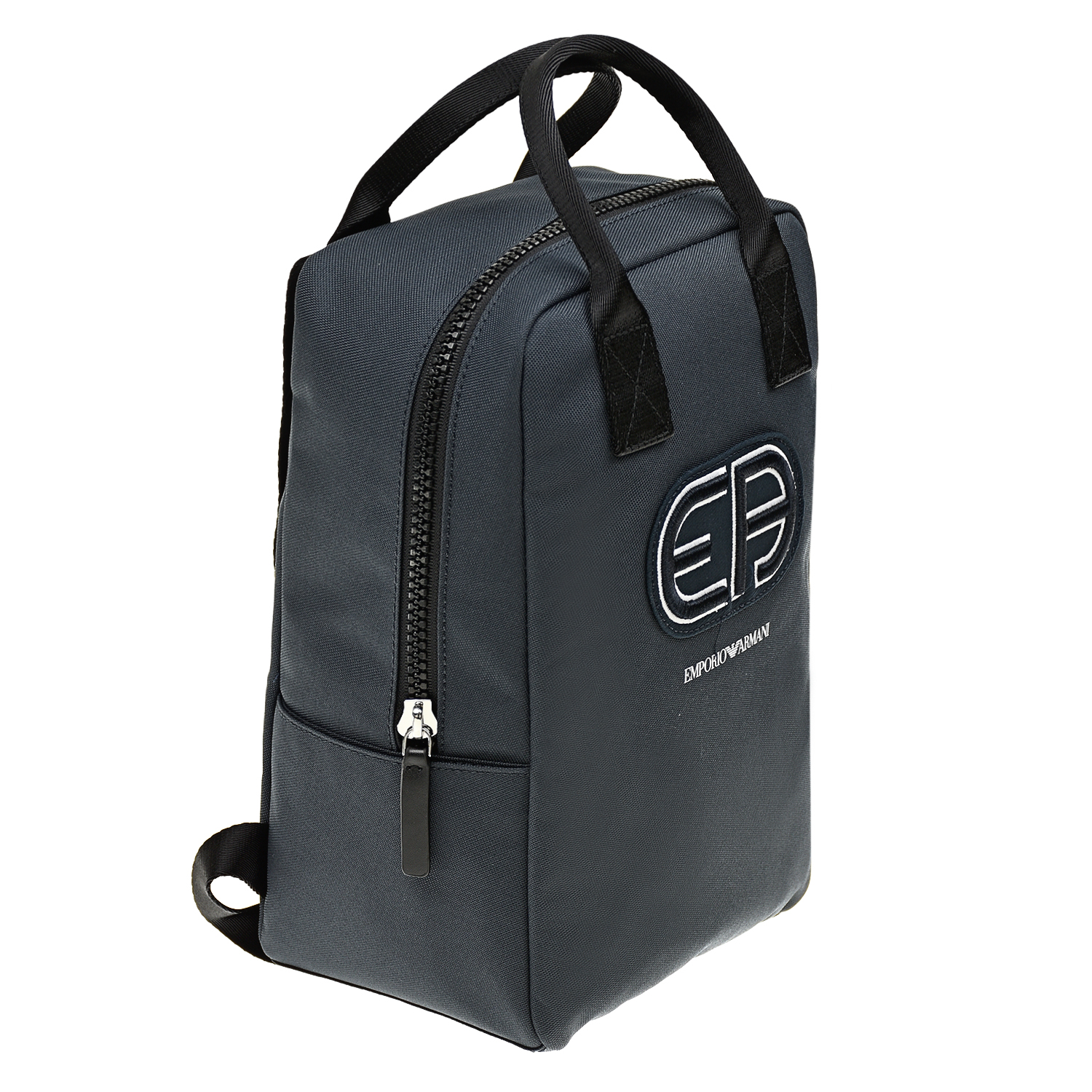 Темно-синий рюкзак с логотипом, 29x19x13 см Emporio Armani детское, размер unica, цвет черный - фото 2