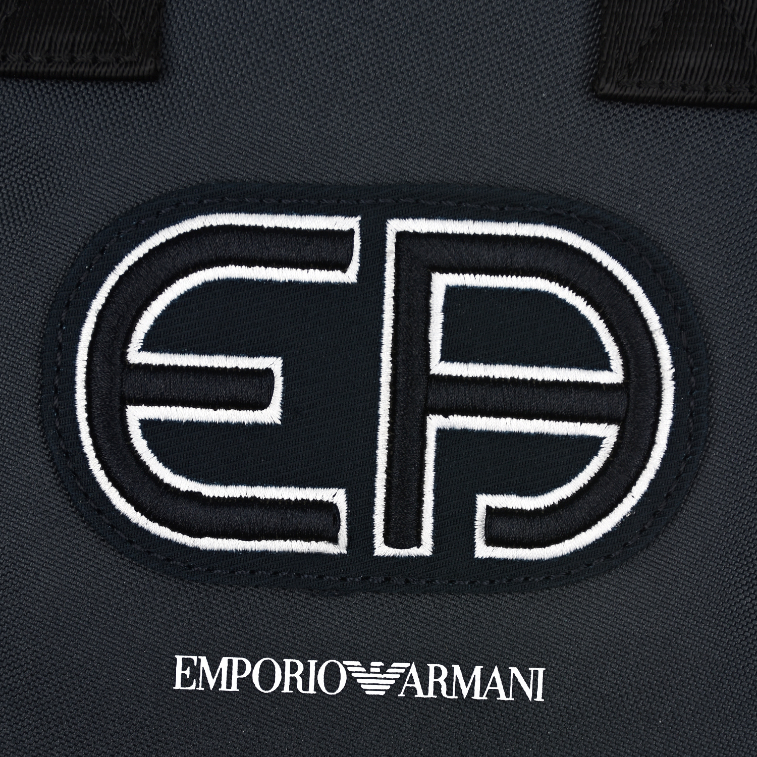 Темно-синий рюкзак с логотипом, 29x19x13 см Emporio Armani детское, размер unica, цвет черный - фото 5