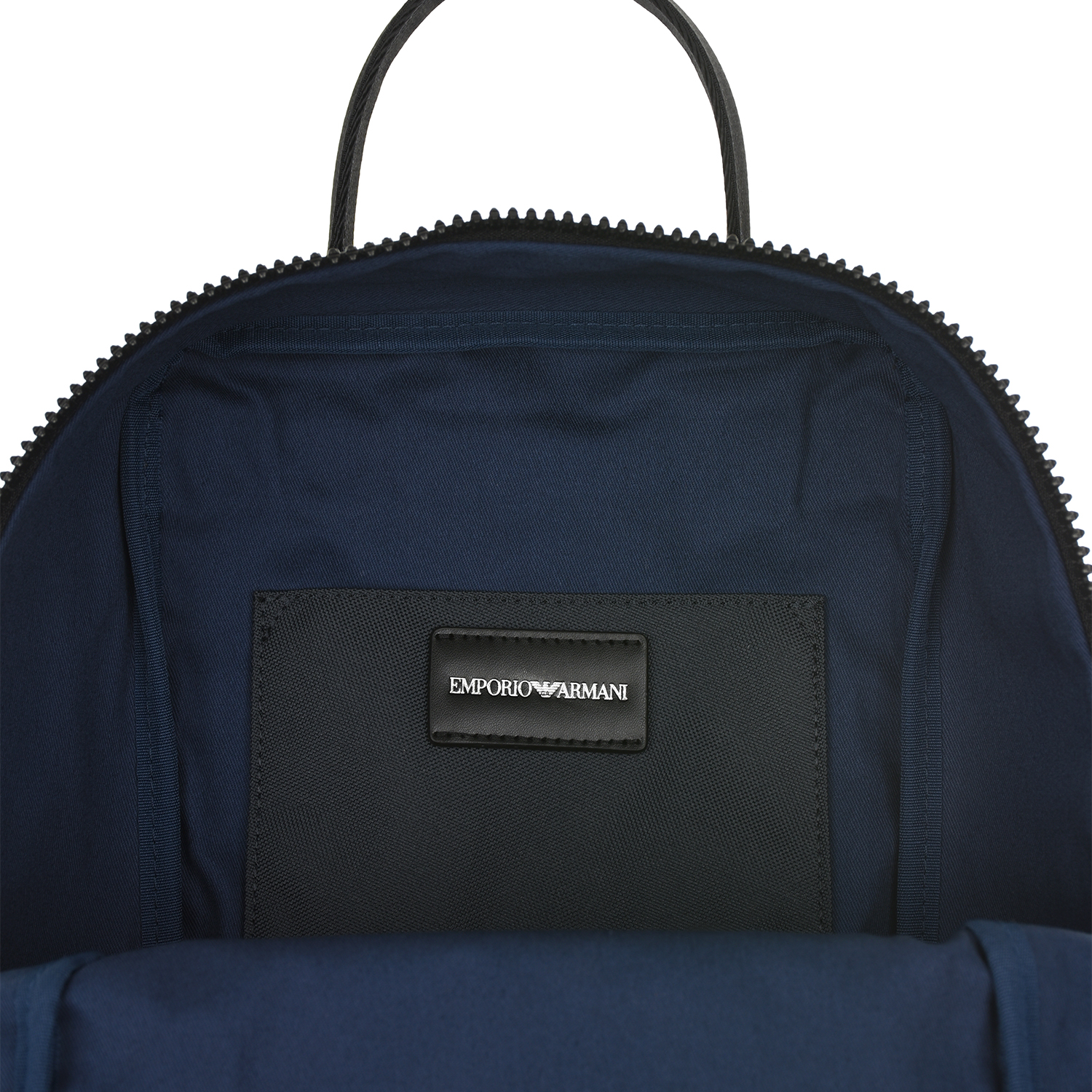 Темно-синий рюкзак с логотипом, 29x19x13 см Emporio Armani детское, размер unica, цвет черный - фото 8