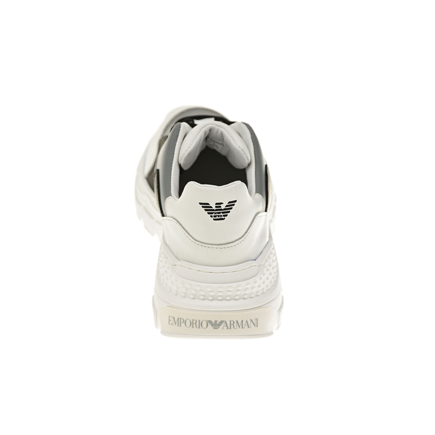 Черно-белые кроссовки ugly Emporio Armani детское, размер 35, цвет серый - фото 3